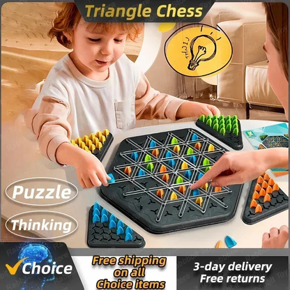 Chain Triangle Chess Triggle Rubber Band Peg Game