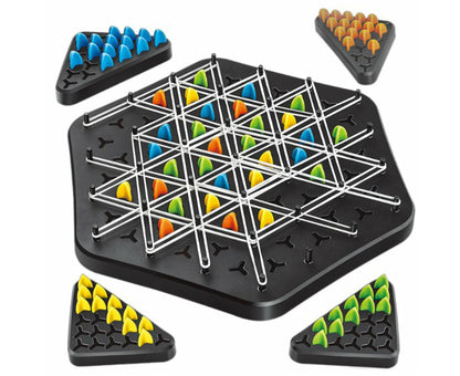 Chain Triangle Chess Triggle Rubber Band Peg Game